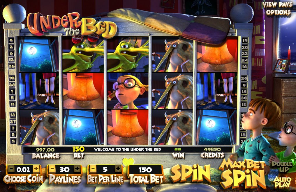 Онлайн слоты «Under the Bed» для посетителей казино Вулкан Оригинал